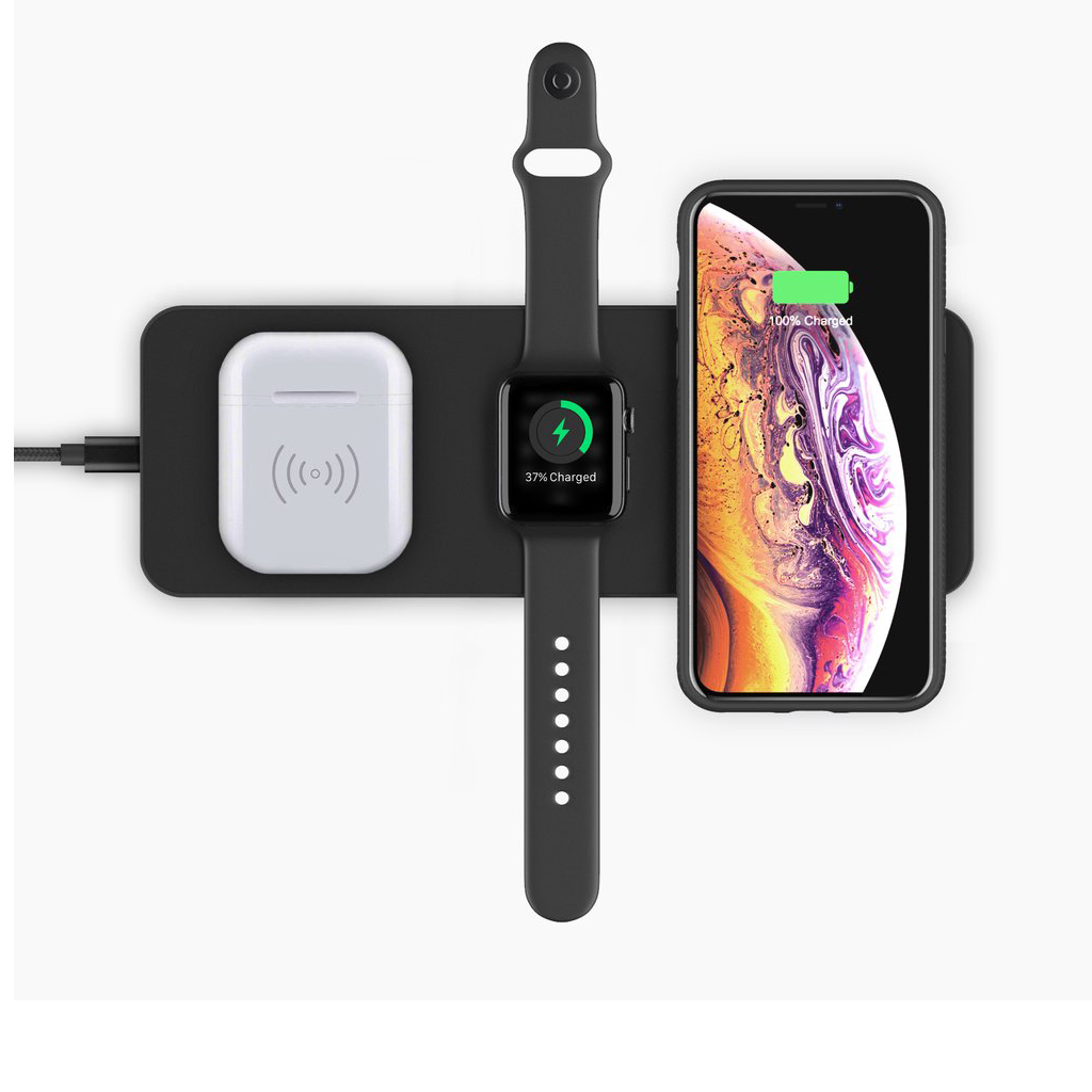 3 in 1 Aluminum Qi Charger